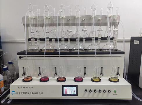 二氧化硫測定儀應用于甲醛、酒精度等的蒸餾操作